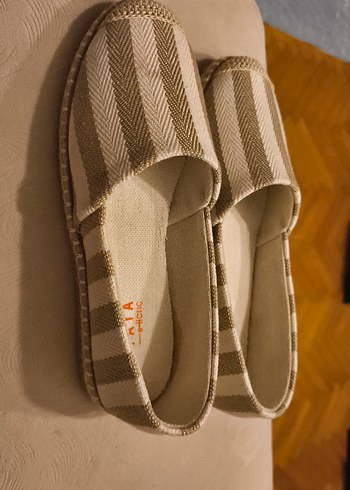 Yaya Bej Kadın keten görünümlü Espadril Ayakkabı - Görsel 2