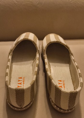 Yaya Bej Kadın keten görünümlü Espadril Ayakkabı - Görsel 4