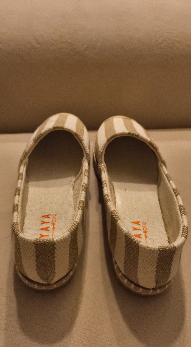 Yaya Bej Kadın keten görünümlü Espadril Ayakkabı - Görsel 4