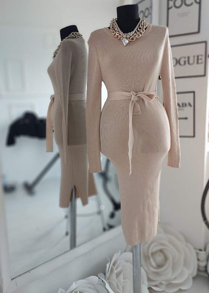 S beden triko elbise - Görsel 2