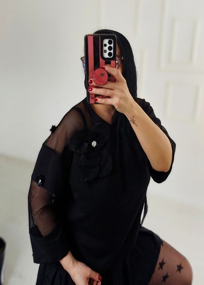 Siyah bluz  - Görsel 2