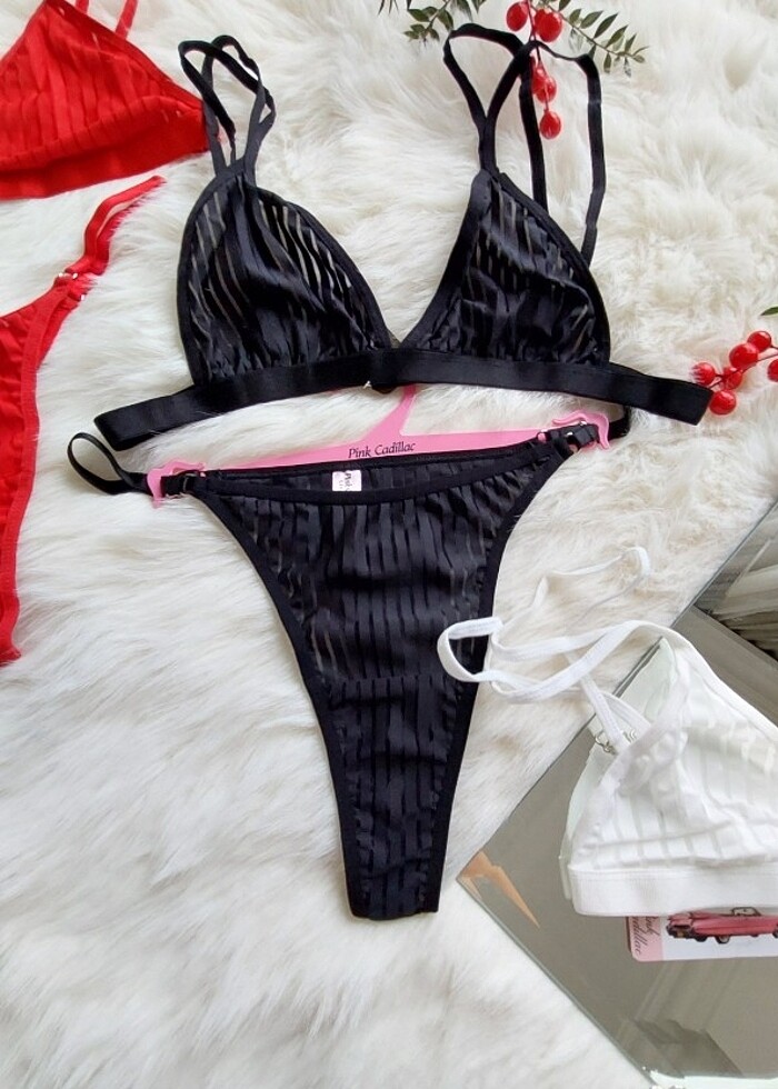 Siyah sexi ikili takım - Görsel 2