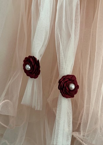 Pembe Kolsuz Fırfırlı Kız Çocuk Elbisesi - Görsel 6