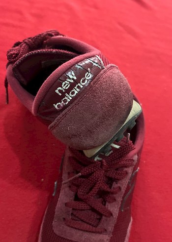 Bordo Kadın Spor Ayakkabı Velcro Detaylı - Görsel 3