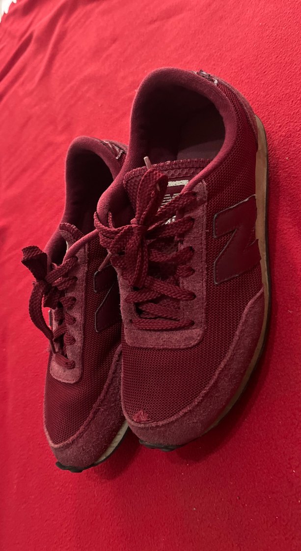 Bordo Kadın Spor Ayakkabı Velcro Detaylı - Görsel 5