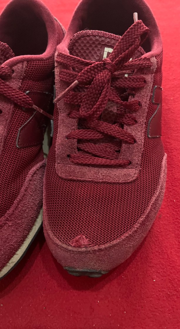 Bordo Kadın Spor Ayakkabı Velcro Detaylı - Görsel 4