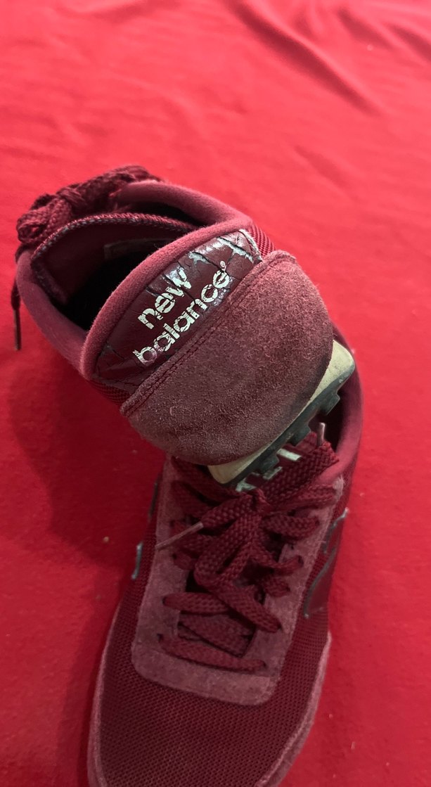 Bordo Kadın Spor Ayakkabı Velcro Detaylı - Görsel 3