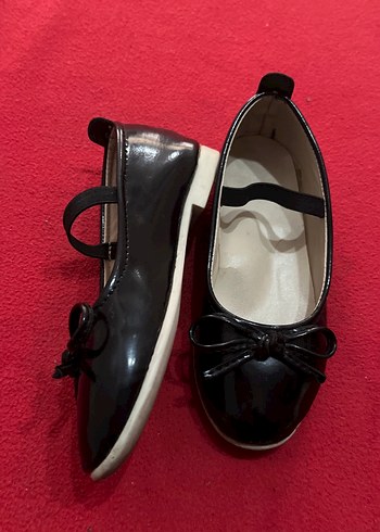 Kız Çocuk Siyah Fiyonk Detaylı Babet - Görsel 2