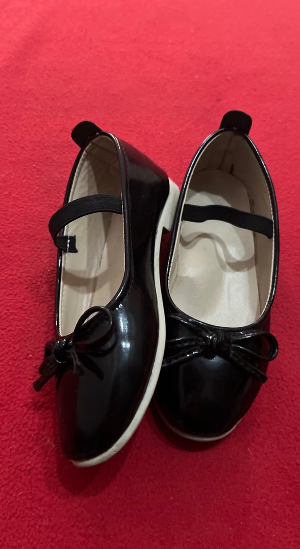 Kız Çocuk Siyah Fiyonk Detaylı Babet - Görsel 4