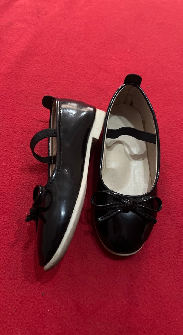 Kız Çocuk Siyah Fiyonk Detaylı Babet - Görsel 2