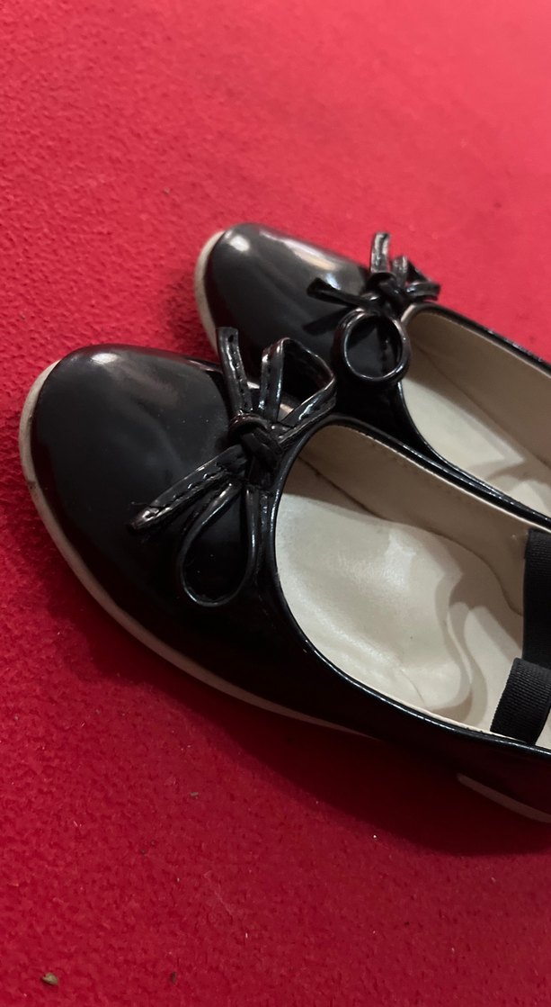 Kız Çocuk Siyah Fiyonk Detaylı Babet - Görsel 3