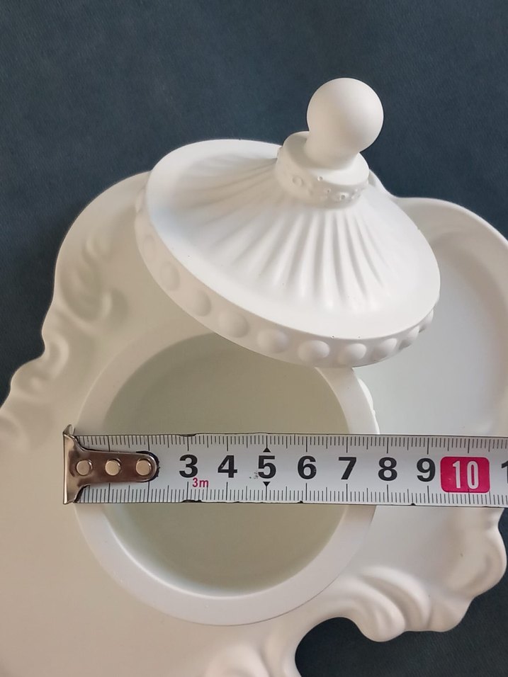 Beyaz Kapaklı Dekoratif Seramik Kutu - Görsel 3