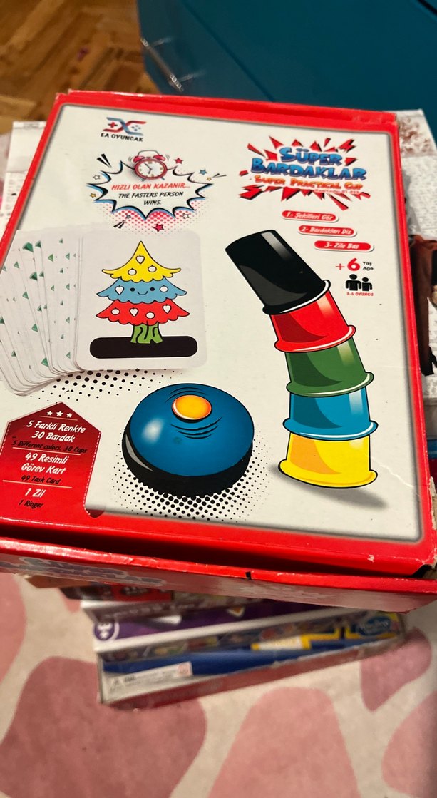 Renkli Çoklu Masa Oyunları Seti - Görsel 2