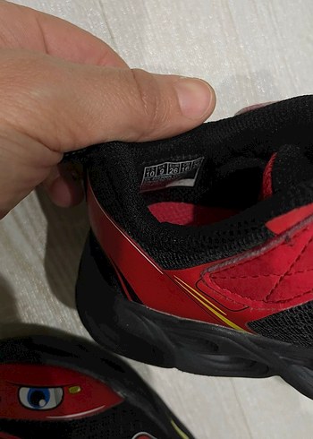 Kırmızı Baskılı Erkek Çocuk Spor Ayakkabı - Görsel 5