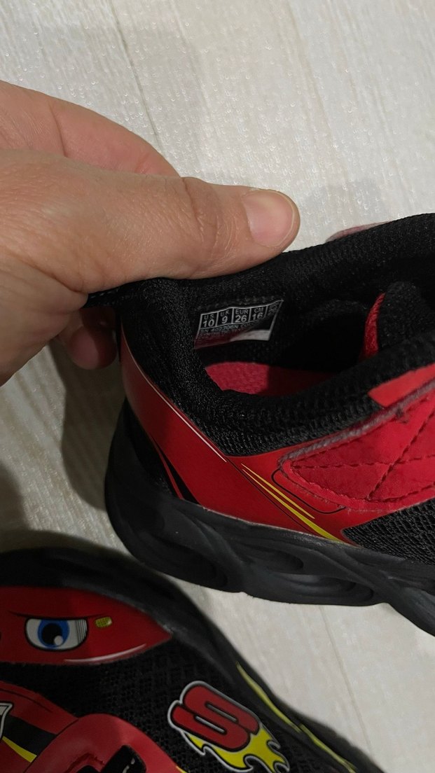 Kırmızı Baskılı Erkek Çocuk Spor Ayakkabı - Görsel 5