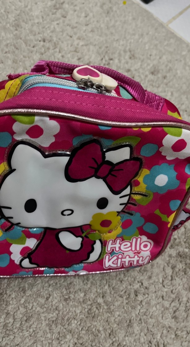 Renkli Hello Kitty Çocuk Beslenme Çantası - Görsel 2
