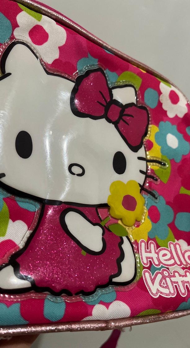 Renkli Hello Kitty Çocuk Beslenme Çantası - Görsel 4