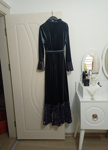 Kadife tesettür abiye  - Görsel 3