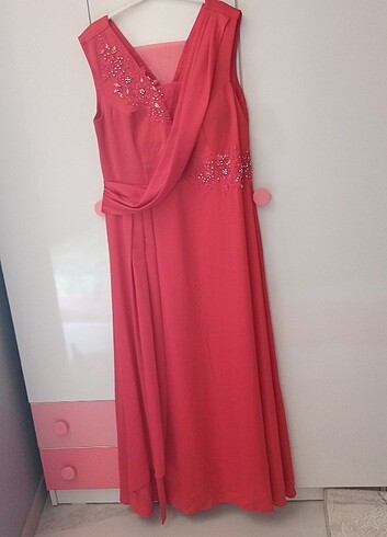 Saten abiye elbise  - Görsel 5