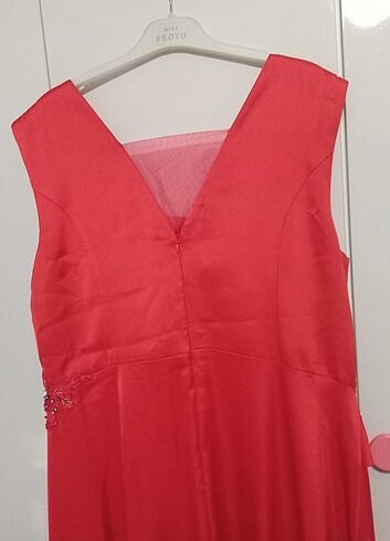 Saten abiye elbise  - Görsel 6