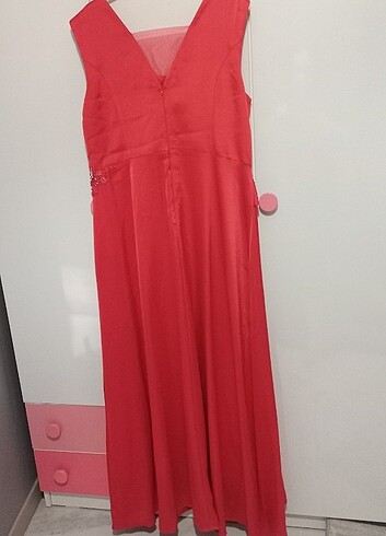 Saten abiye elbise  - Görsel 7