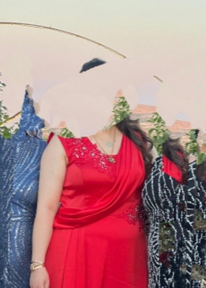 Saten abiye elbise  - Görsel 2