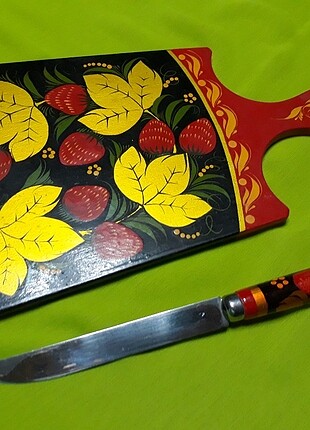 KESME TAHTASI & BIÇAK TAKIMI / KHOKHLOMA