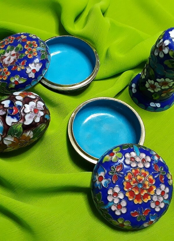 CLOISONNE MİNE DEKORATİF KUTULAR - Görsel 2