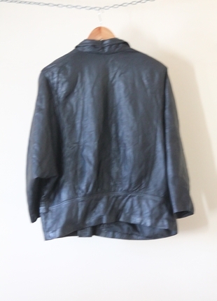 Vintage Love Bayan Vintage Siyah Deri Ceket XL(1219)GD