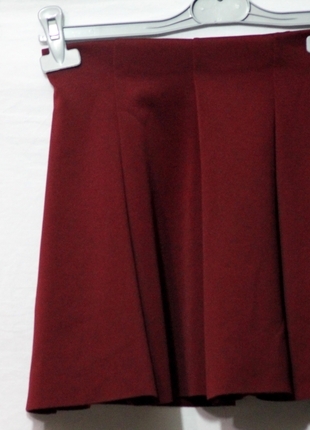 s Beden Zara S Beden Bordo Etek (1053) MDGD