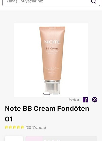 NOTE bb krem fondöten