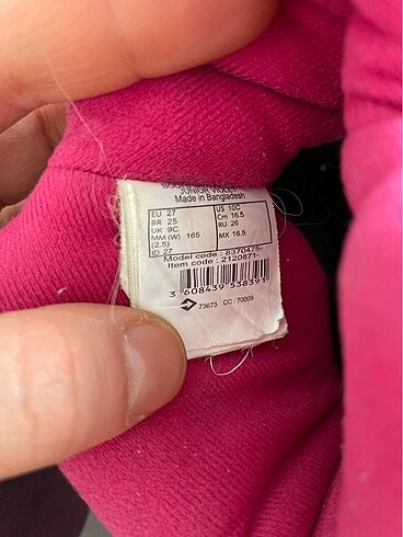 27 Beden Decathlon çocuk kar botu