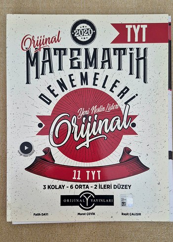 Orijinal Yayınları TYT Matematik Denemeleri