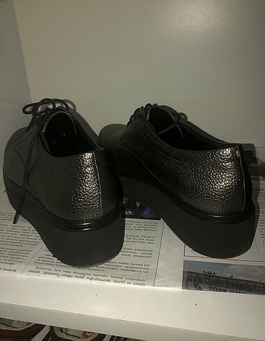 40 Beden gri Renk oxford loafer ayakkabı