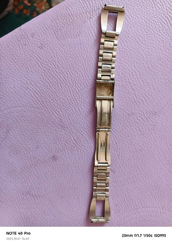 Çelik Renkli Erkek Saat Kordonu - Görsel 2