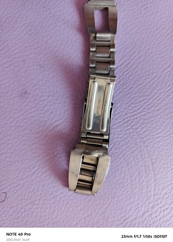 Çelik Renkli Erkek Saat Kordonu - Görsel 3