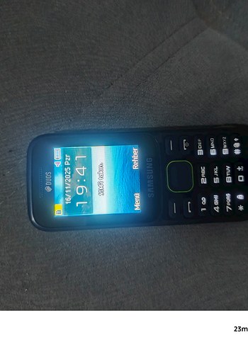 Samsung Klasik Mavi Telefon - Görsel 3