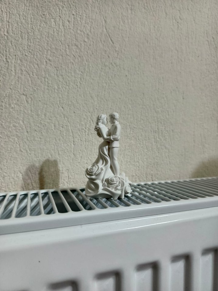 Beyaz Seramik Mumluk ve Vazo Seti - Görsel 4