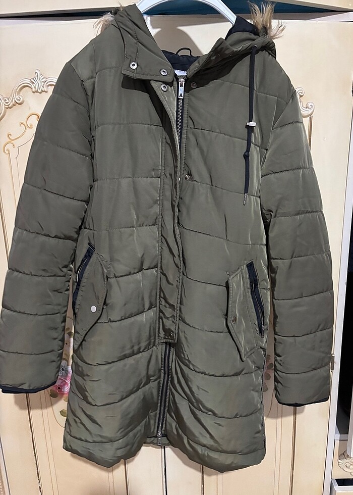 Yeşil mont - Görsel 5