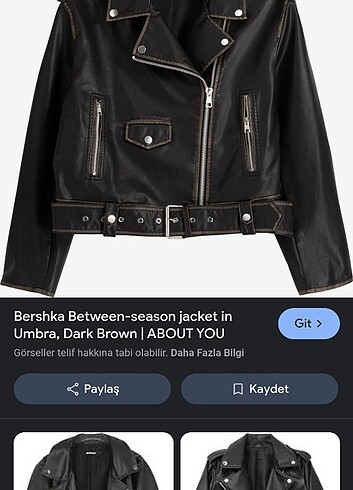 BERSHKA DERI CEKET - Görsel 2