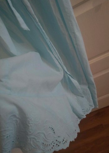 Turkuaz Bohem Midi Kadın Elbise - Görsel 3