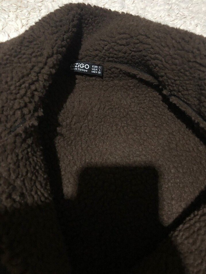 Kahverengi Kürklü Deri Kadın Ceket Mont - Görsel 3