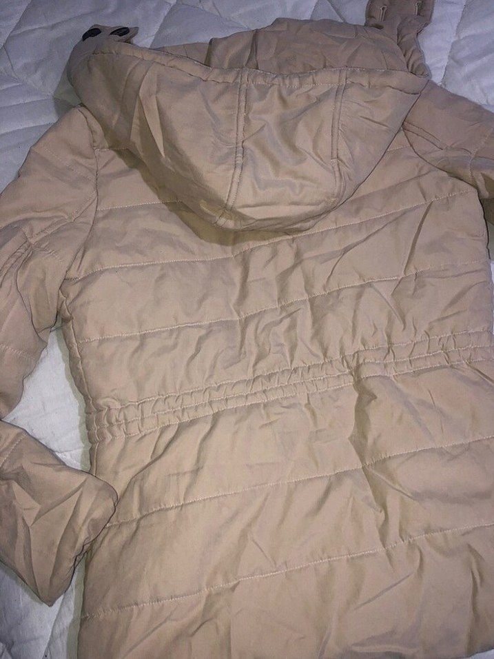 Bej Kadın Mont - Görsel 5