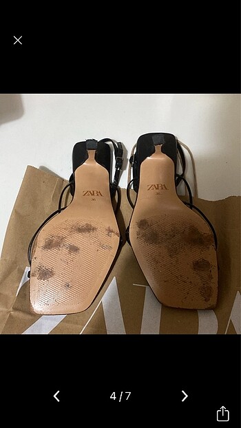 Zara topuklu terlik - Görsel 4
