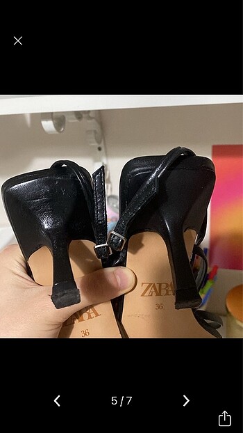 Zara topuklu terlik - Görsel 5