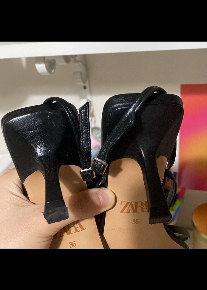 Zara topuklu terlik - Görsel 5