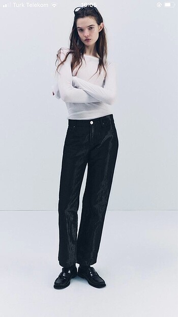 Zara saten görünümlü pantolon