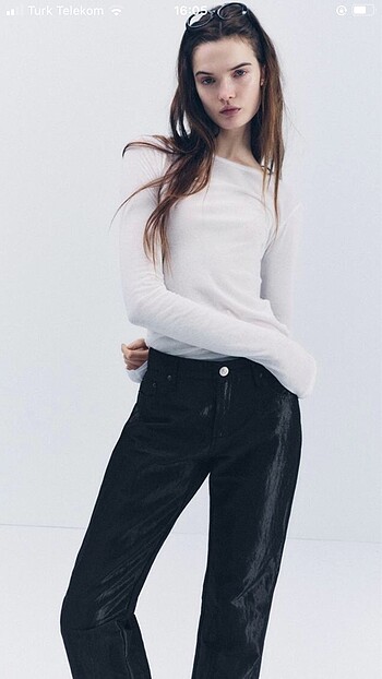 Zara Zara saten görünümlü pantolon