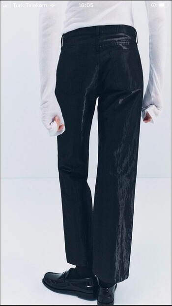 xs Beden Zara saten görünümlü pantolon