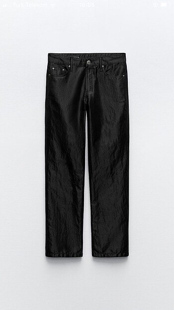 Zara saten görünümlü pantolon - Görsel 5